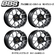 RE-V7シリーズ RE-V7 028 アルミ鍛造 1ピースホイール サイズ:18x9.5J INSET:30 H/PCD:5x114.3 DISCTYPE:Round カラー:ダイヤモンドブラック (ホイール4本セット:受注生産品)