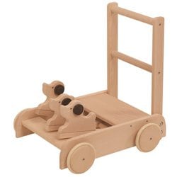 木製玩具 いぬの押車