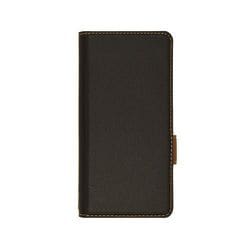 6115XPA2BO [Xperia Ace II 薄型手帳ケース サイドマグネット BK×DBR]