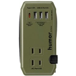 humor handy Plus AC PD30W対応 USB タップ オリーブグリーン