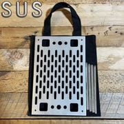 N044 マルチテーブル 野良BASE ステンレス 収納用トートバッグ付