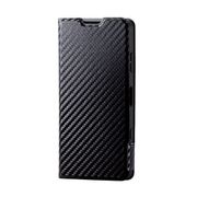 PM-X211PLFUCB [Xperia Ace II/手帳型/カーボン黒]
