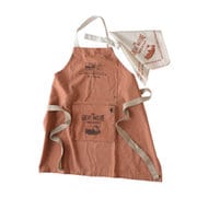 エプロン 子供用 100～160cm対応 バンダナ付き キッズエプロン アンドパッカブル ANDPACKABLE グレートオレンジ