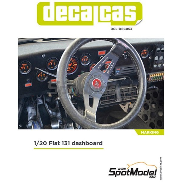 DCL-DEC053 1/20 デカール フィアット131 アバルトラリー ダッシュボード デカールセット [プラモデル用品]