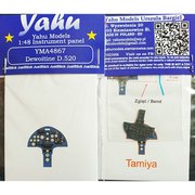 YMA4867 1/48 ディティールアップパーツ ドボワチンD-520 着色計器板（タミヤ用） [プラモデル用パーツ]
