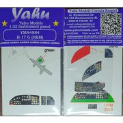 YMA4884 1/48 ディティールアップパーツ ボーイングB-17G 着色計器板（HKM用） [プラモデル用パーツ]