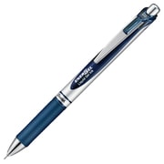 限定 ゲルインキボールペン ENERGEL(エナージェル) 0.5mm ノック式 インク色:ブルーブラック 本体色:シルバー ニードルチップ 速乾 BLN75Z-CA