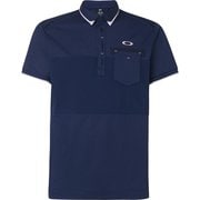 FOA402502 67ZS OAKLEY BLOCKING POCKET SHIRT Sサイズ [ゴルフ メンズ シャツ]