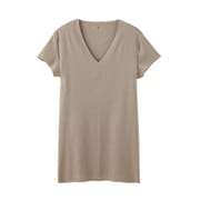 YG 脇パッド付きVネックTシャツ(深めのV首)(短袖) クリアベージュ L YV1912