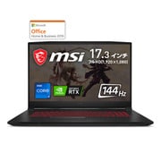 リフレッシュレート144Hz液晶パネル搭載 大画面・高性能ゲーミングノートPC/インテル Core i7-11800H/NVIDIA GeForce RTX 3050 Laptop GPU/17.3インチ フルHD 144Hz/メモリ 16GB/SSD 512GB/Microsoft Office Home & Business 2019 KATANA-GF76-11UC-472JP