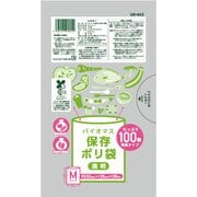 バイオマス保存ポリ袋 M 透明 100P VE-402
