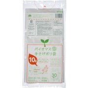 バイオマス手提げポリ袋 10L半透明 30P BT184C