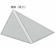 三角定規 30cm×2mm 10mm方眼 22-1251