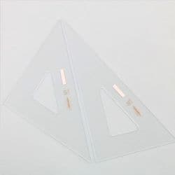 三角定規 15cm×3mm 目盛ナシ 22-0120