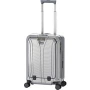 スーツケース 旅行日数目安：3～4泊 36L TSAロック搭載 機内持ち込み可 抗菌仕様 フロントオープン ALI-019FT-18 ウェーブシルバー
