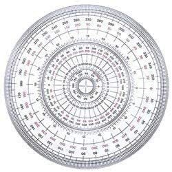 タケダ全円分度器 18cm 25-0320
