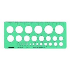 タケダテンプレート円定規（小） 29-0020
