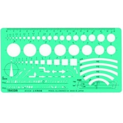 タケダテンプレート 土木用定規 29-0134