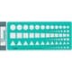タケダテンプレート 円四角三角定規 29-0185