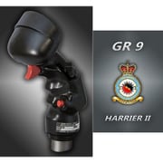 EGACS007C 1/1 レジン製完成品 GR 9 ハリアーII レプリカ 操縦桿グリップ / GR.9 イギリス空軍プラカード [ディスプレイモデル]