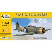 MKM144128 1/144 エアクラフトシリーズ フィアット G.50/G.50bis イタリアンアロー 2 in 1 [組立式プラスチックモデル]
