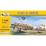 MKM144129 1/144 エアクラフトシリーズ フィアット G.50bis アフリカ上空 2 in 1 [組立式プラスチックモデル]