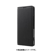 Xperia 1 III 用 レザー手帳ケース ORVA（オーヴァ） ブラック LP-21SX1BHPBK
