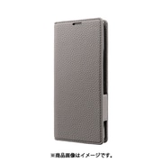 Xperia 1 III 用 レザー手帳ケース ORVA（オーヴァ） グレー LP-21SX1BHPGY