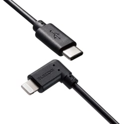 USB Type-C to Lightningケーブル L字コネクター MFI認証 PD（パワーデリバリー）対応 0.3m ブラック MPA-CLL03BK
