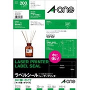 ラベルシール レーザープリンタ 水に強いタイプ A4判 10面 四辺余白付 20シート 31370