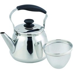 フレッティIII 18-8ステンレス製広口ケットル 1.6L 茶こしアミ付 HB-5645