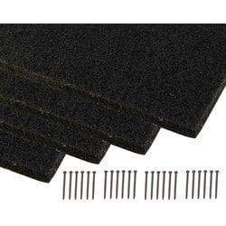 H4-KQFT309-10 [吸音カラー硬質フェルトボード300mm角ブラック4枚入]