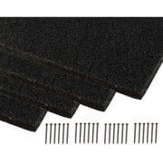 H4-KQFT409-10 [吸音カラー硬質フェルトボード400mm角ブラック4枚入]