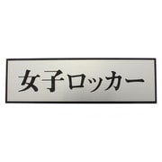 PL110-104 [プレート 女子ロッカー 60x200x3mm テープ付き]