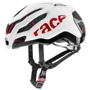 サイクルヘルメット race 9 ホワイト-レッド 53-57cm 安全規格 CEマーク