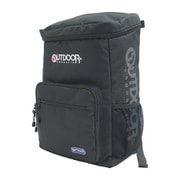 22449906 [OUTDOOR PRODUCTS ロゴセット ボックスデイパック A4収納 BLACK]