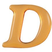 GU25-D [クリスタルメタル文字 D 25x1mm テープ付き]