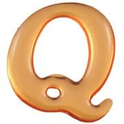 GU25-Q [クリスタルメタル文字 Q 25x1mm テープ付き]
