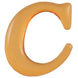 GU20-C [クリスタルメタル文字 c 20×1mm テープ付き]