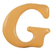 GU20-G [クリスタルメタル文字 g 20mm×1mm テープ付き]
