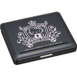 74100201 [アルトサクソフォン用 プラスチック製リードケース 【ハローキティ】 10枚用 カラー：メタリックブラック]