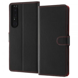 RT-RXP1M3ELC3/BR [Xperia 1 III 用 耐衝撃 手帳型ケース シンプル マグネット スリープ機能対応 ブラック/レッド]