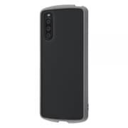 RT-RXP10M3BS14/GR [Xperia 10 III 用 耐衝撃 ハイブリッドケース Puffull Matte Black グレー]