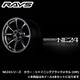 VOLK RACING NE24シリーズ 18×8 1/2J INSET：45（39） H/P.C.D.：5/114.3 シャイニングブラックメタル （HM） （ホイール4本セット：受注生産品）