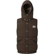 RETRO LIGHTLINE VEST 421377 D61 ダークCH Mサイズ [アウトドア ダウンベスト メンズ]