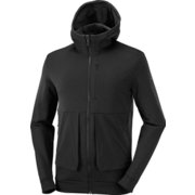 SNTIAL WARM FLEECE FZ M LC1590800 BLACK Sサイズ [アウトドア フリース メンズ]