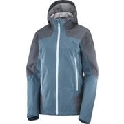 OUTLINE GORE-TEX HYBRID JKT W LC1597100 EBONY/MALLARD BLUE Sサイズ [アウトドア レインジャケット レディース]