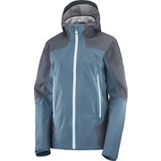 OUTLINE GORE-TEX HYBRID JKT W LC1597100 EBONY/MALLARD BLUE Mサイズ [アウトドア レインジャケット レディース]