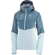 AGILE FZ HOODIE W LC1607100 MALLARD BLUE/AO/CRISTAL Lサイズ [ランニングウェア ジャケット レディース]
