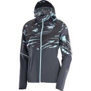 AGILE FZ HOODIE W LC1607200 CRYSTAL BLUE/AO/EBONY Mサイズ [ランニングウェア ジャケット レディース]